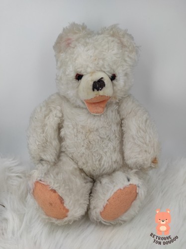 Ours peluche blanc - ours,