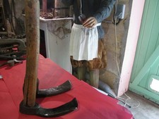 outis anciens tille de charpentier ,herminette a gouge