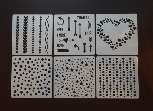 Stencil set piece assortment - 6,