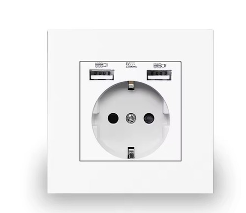 Prise murale 230v avec ports - prise,