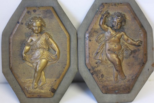Bas relief chérubins en - de,