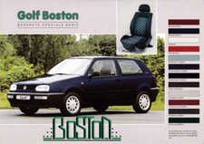Catalogue Brochure VW Golf Boston 03/1994 Belgique en flamand / vlaams