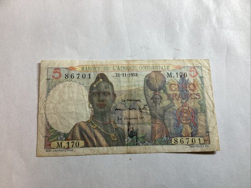 Billet franc afrique - billet,