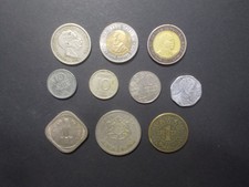Lot 10 Piéces Monnaies Divers Pays Différentes Vrac (P1)