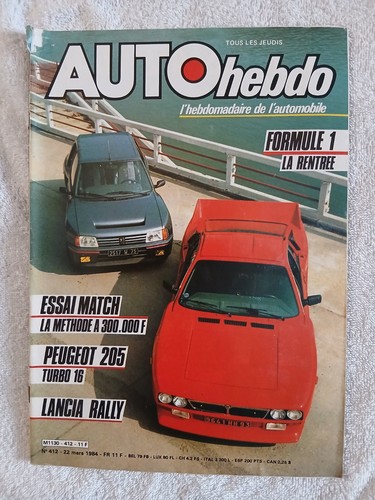 Auto hebdo 412 - hebdo, 22/3/1984