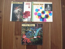 Lot de 3 disques vinyles 45 tours années 1957 Jacques Brel, Guy Beart.
