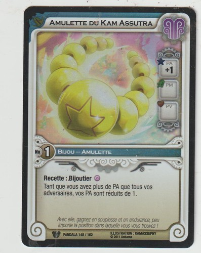 Carte wakfu tcg amulette - carte,