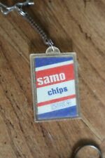 ancien porte cle publicitaire SAUCES & CHIPS SAMO