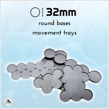 Movement tray trays 32mm bases - LOTR 40k AoS Age of Sigmar Apocalypse Warhammer