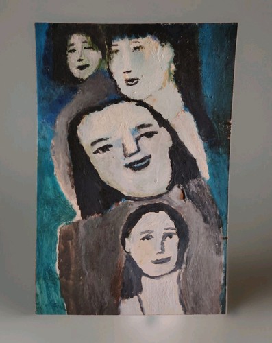 Jolie peinture visage famille - jolie,