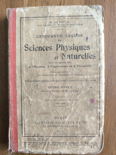 Ancien livre scolaire - livre,