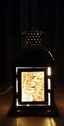 Tin light lantern - tin,