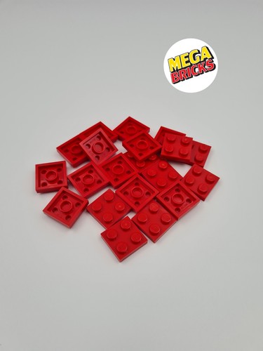 Lego lot plate 2x2 rouge - lot,