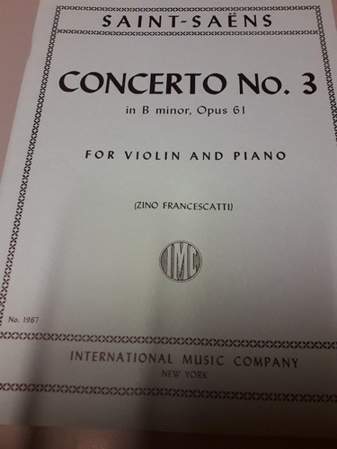 Saint saëns concerto n 3 - saint,