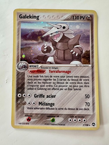 Carte pokemon galeking 108 - galeking, 1/108