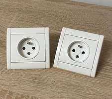 Lot x2 - LEGRAND Sagane Opalis Blanc Prise 2P+T  - 84202 - 842 02