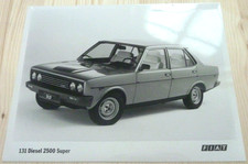1980's FIAT 131 2500 Super Photo originale Presse Originale Foto * No Brochure