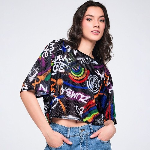 Zumba pride mesh boxy - pride,