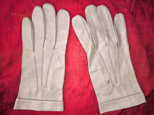 Gant officier cuir gris taille