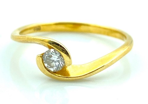 Magnifique bague solitaire - solitaire, or
