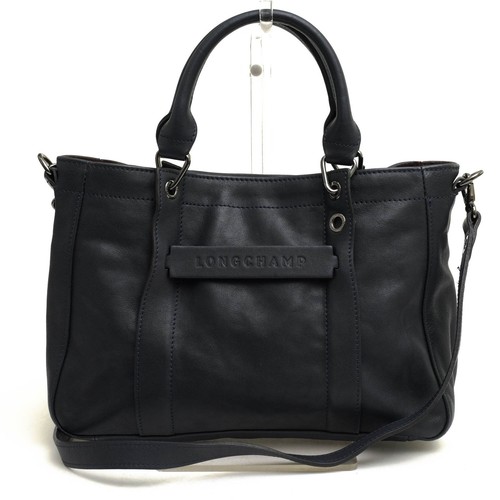 Longchamp leather navy 1115770 - longchamp,