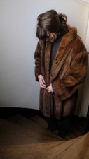 manteau fourrure vison véritable