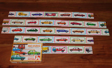 ancien JEU NATHAN 1979 les autos voitures vintage DOMINO PUZZLE renault CITROEN