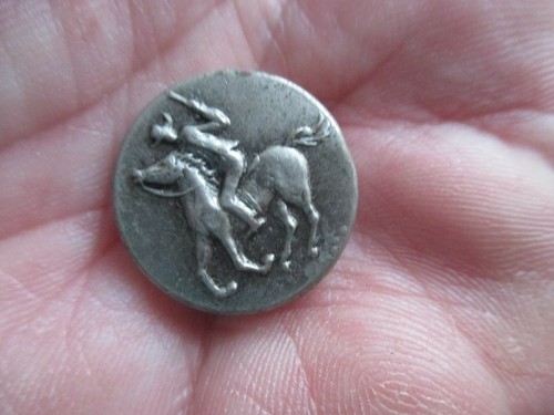 Bouton ancien aluminium - bouton,