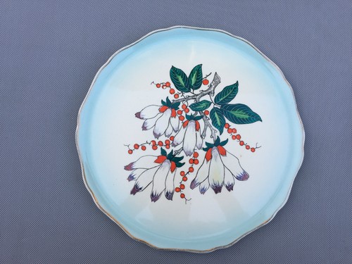 Ancien plat rond porcelaine - plat, en