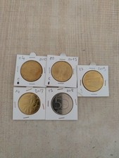 jetons touristiques MDP Divers 2010/2015/17/18/19 Lot De 5