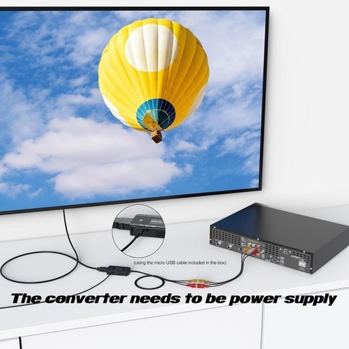 Convertisseur pour rca vers - av,