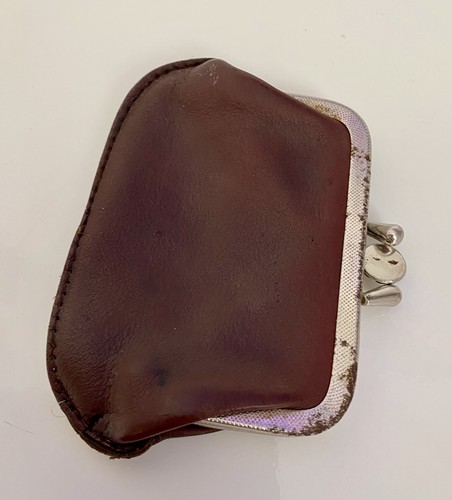 Ancienne porte monnaie cuir - ancienne,