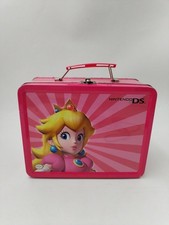 Nintendo Ds Boite Lunch box Valise Métal Rose Rangement Console Jeux Vidéo Rétro