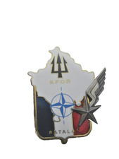 ANCIEN INSIGNE AIR /ALAT OPEX KFOR BATALAT Opération TRIDENT (TRANSLUCIDE)