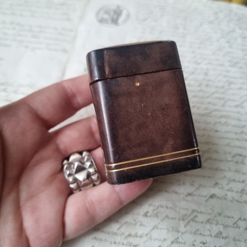 Boite vintage cuir - vintage, en