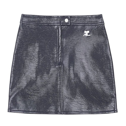 Courreges jupe mini vinyle - courreges,