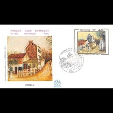 FDC n° 1356 - Tableau - Maurice Utrillo - 3/12/1983 Paris