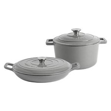 2 Cast Piece fer Cocotte Set