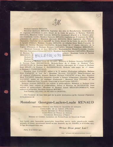 Genealogie faire part deces - faire,