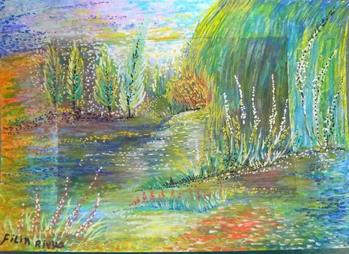 Peinture 5 à l - 13,5, l'eau