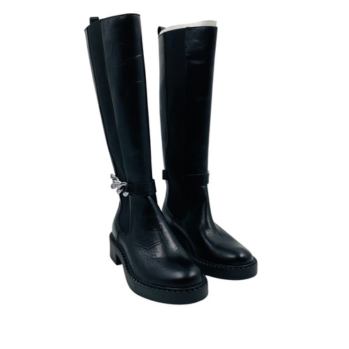Bottes chelsea cuir - cuir, noir