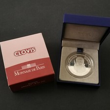 COFFRET 100 FRANCS BE 1996 CLOVIS ARGENT 900‰ 2500Ex. SANS CERTIFICAT FRANCE / S