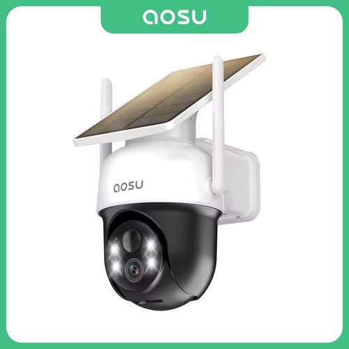 Aosu caméra wifi solaire ptz - caméra,