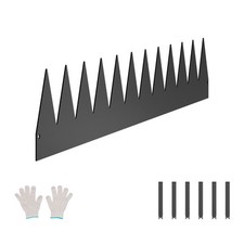 Bordure Paysagère Jardin Acier Résistante à la Rouille 4PCS 1016x152,4 mm