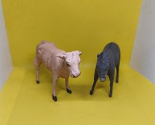 ancien santon crèche devineau taille 3 boeuf et âne