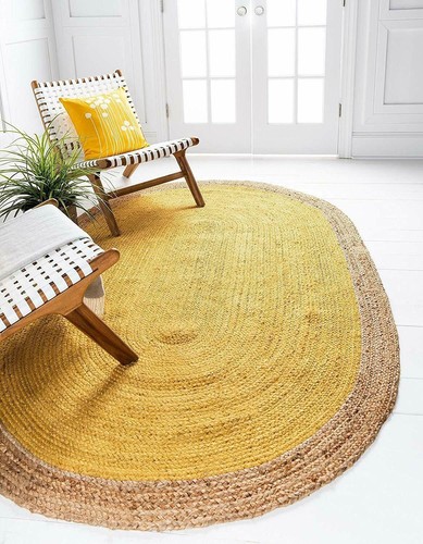 Tapis jute forme ovale - tapis,
