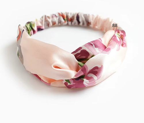 Serre tête rose blanc et - serre-tête,