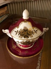 Sucrier - Porcelaine de Couleuvre - Editions d'art à tirage réservé décoré main