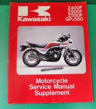 Pour Kawasaki GPZ 500 Z400 Z550 Manuel D'Atelier Supplément Manuel De Service