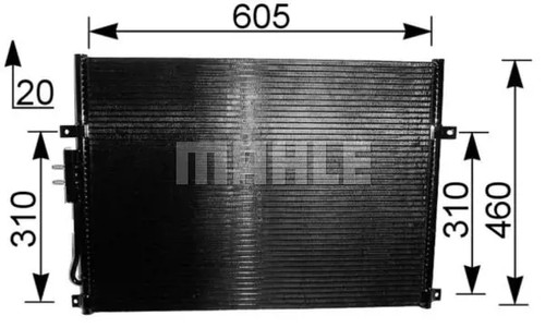 Condenseur climatisation ac - de,